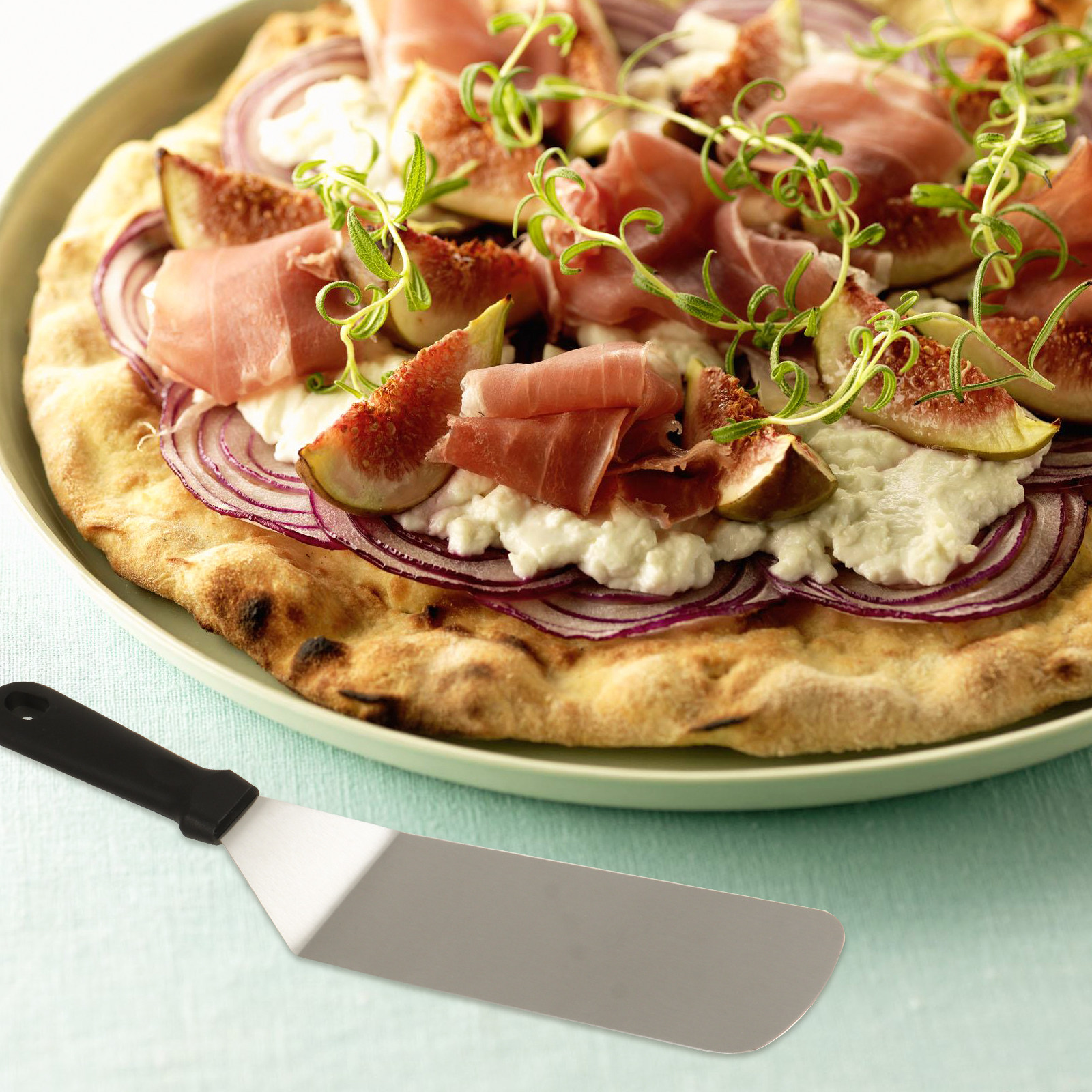 Pizza Stone Baking - 3Pcs Stainless Steel Pizza Peel Set