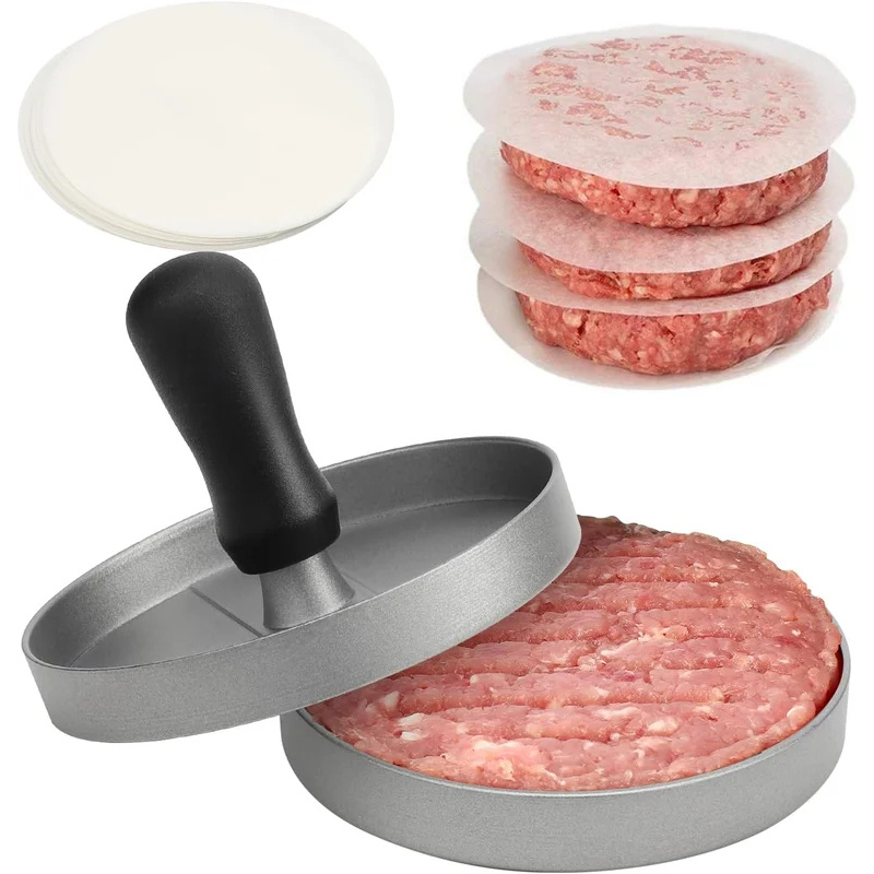 Kitchen Home Gadgets - Multifunctional Aluminum Meat Patty Press Burger