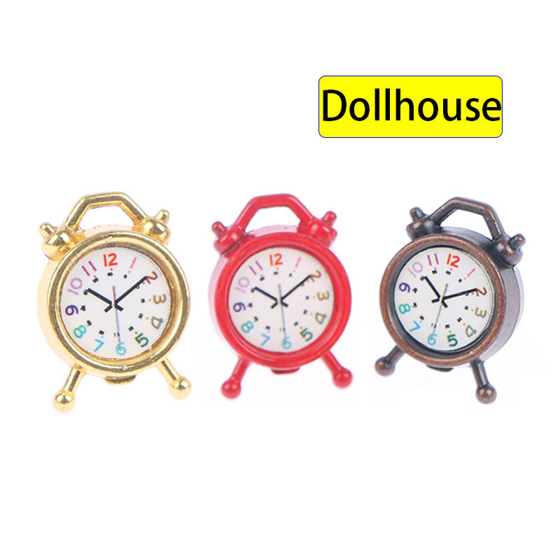 Kitchen Gadgets Wholesale - 1PC 1:12 Scale Alarm Clock Doll