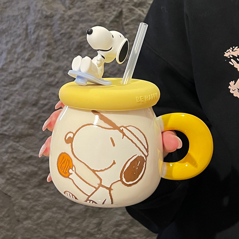 Kitchen Gadgets Gift - 2026 New Kawaii Snoopy Ceramic Mug