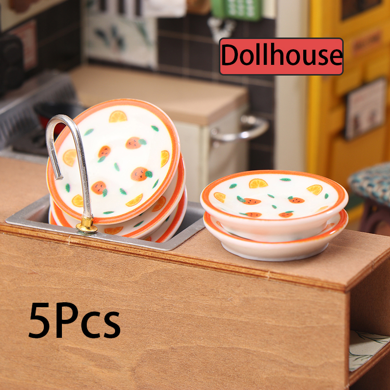 5Pcs 1/12 Dollhouse Mini Plate - Kitchen Gadgets Wholesale recension och pris
