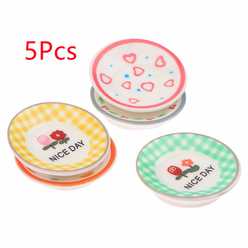 5Pcs 1/12 Dollhouse Mini Plate - Kitchen Gadgets Wholesale recension och pris
