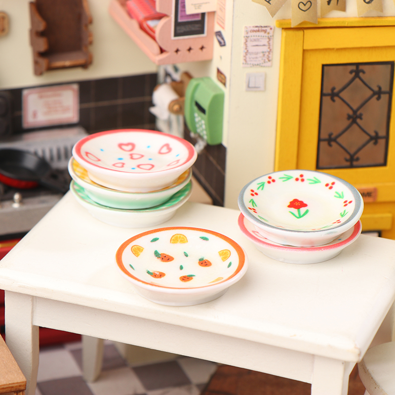 5Pcs 1/12 Dollhouse Mini Plate - Kitchen Gadgets Wholesale recension och pris