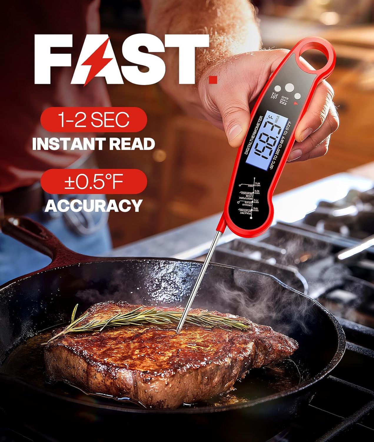 Meat Thermometer Digital – Ins - Kitchen Gadgets For Dad recension och pris