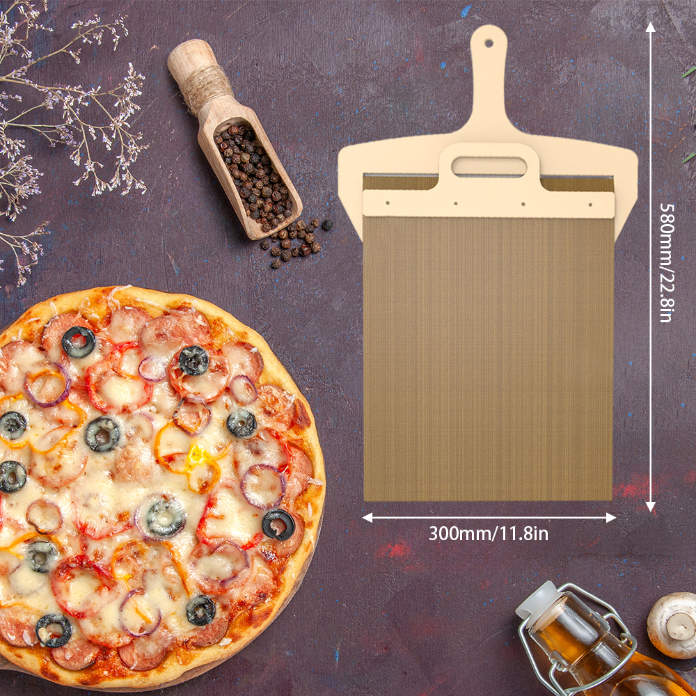 Sliding Pizza Peel - 12 inch P - Pizza Stone Baking recension och pris