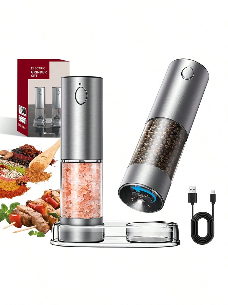 2-Piece Electric Salt Pepper G - Kitchen Gadgets Gift Ideas recension och pris