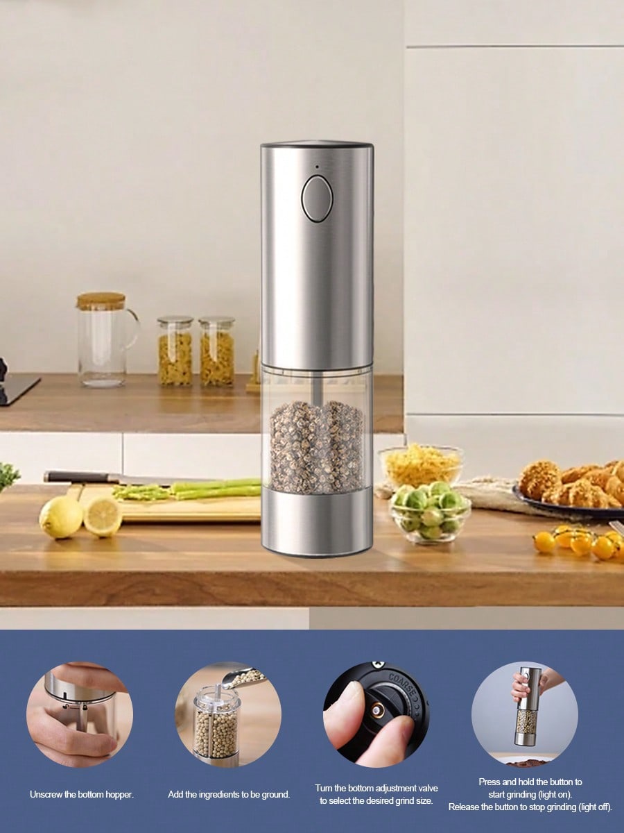 2-Piece Electric Salt Pepper G - Kitchen Gadgets Gift Ideas recension och pris