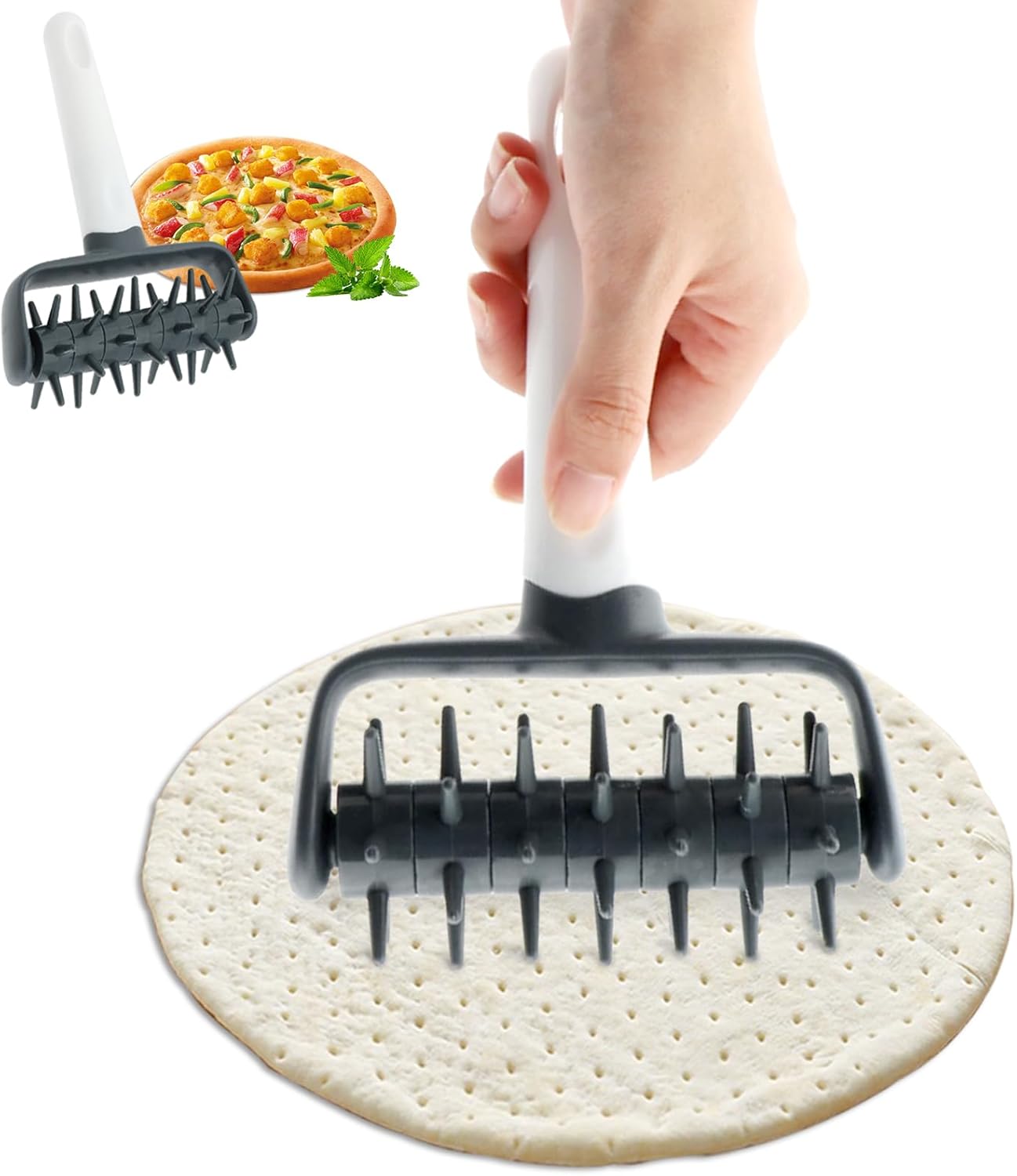 Pizza Dough Docker,Pastry Roll - Pizza Stone Baking recension och pris