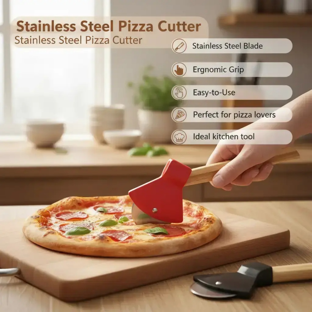 Funny & Cool Axe Pizza Cutter  - Kitchen Gadgets For Dad recension och pris