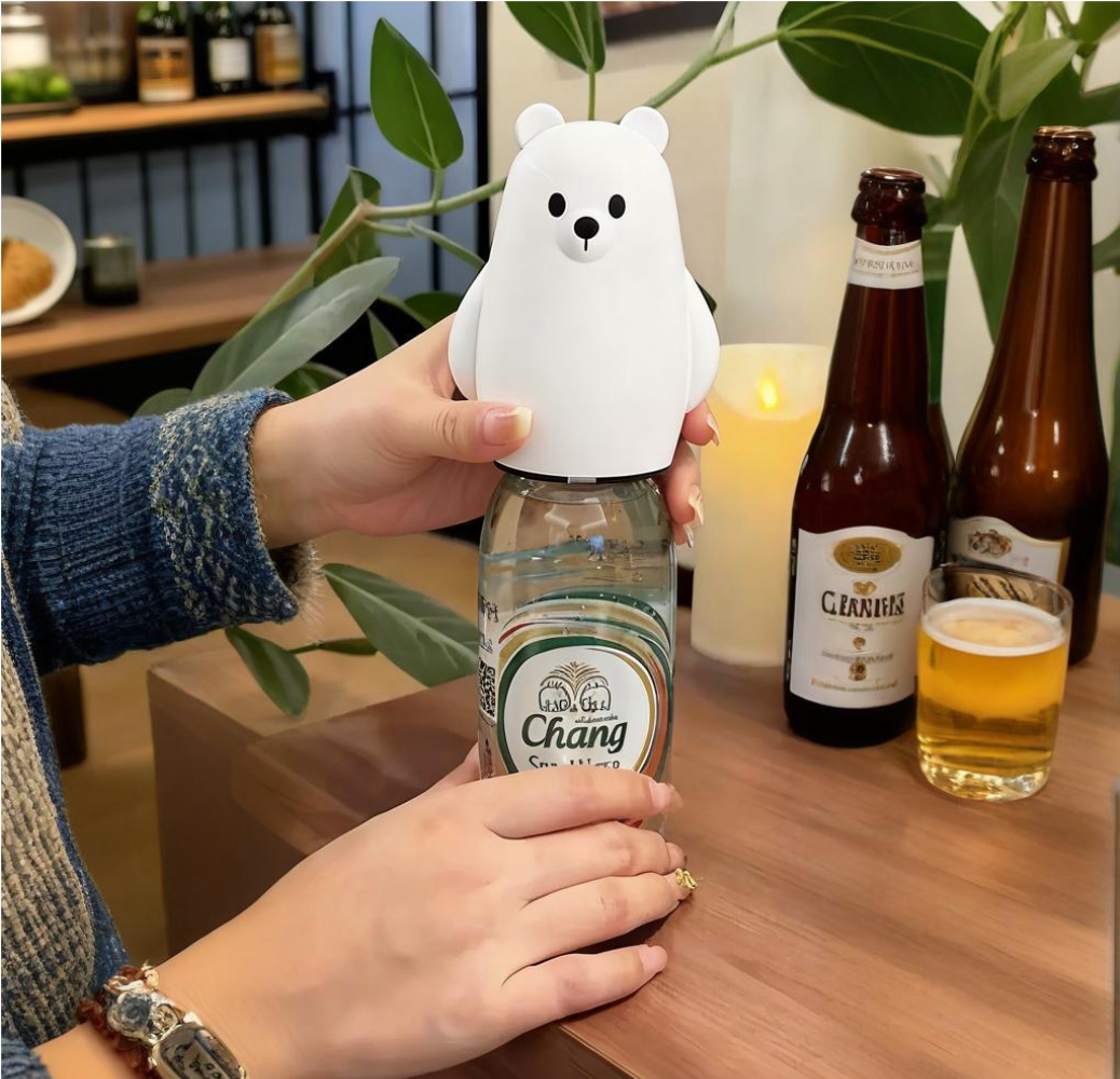 Cute Black & White Bear Bottle - Kitchen Gadgets Gift Ideas recension och pris