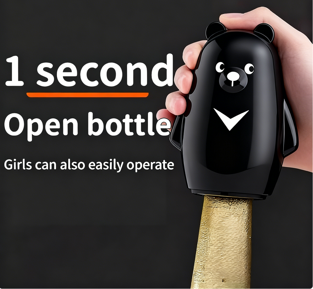 Cute Black & White Bear Bottle - Kitchen Gadgets Gift Ideas recension och pris